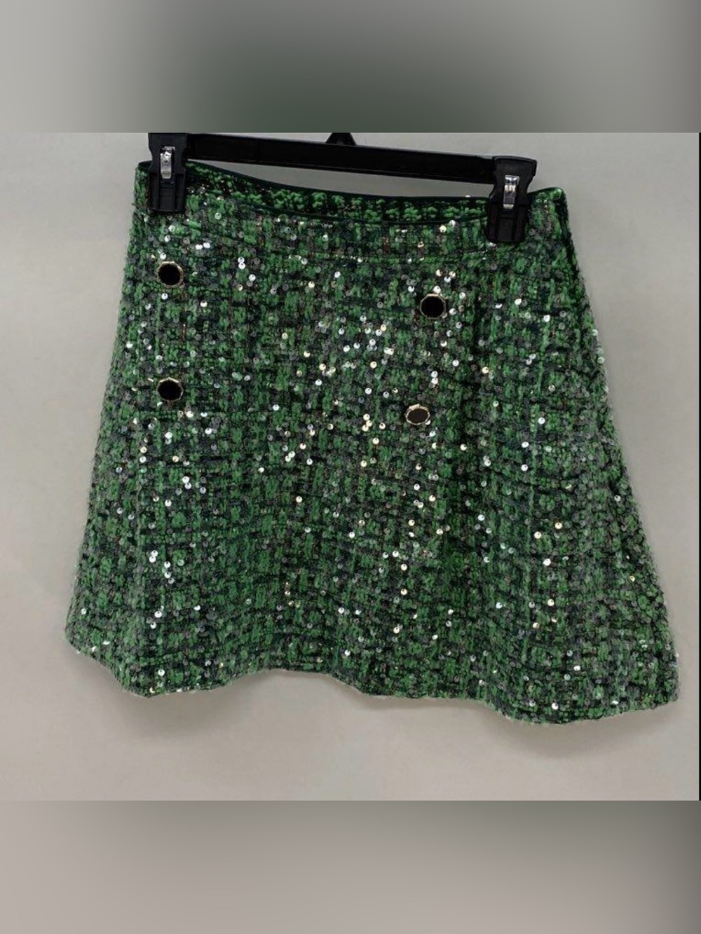 Maeve Emerald Green Sequin Tweed Set - Picture 5 of 8